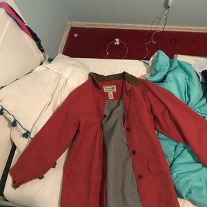 Red llbean barn coat